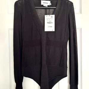 ZARA NARCISO RODRIGUEZ TOPSTITCHED BODYSUIT